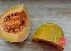 Jin Cancanquan Illustration of how to make wheat pumpkin rolls 1