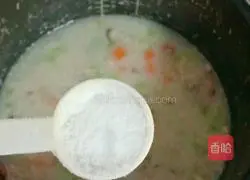 Illustration of how to make chicken and mushroom porridge 18