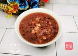 Illustration of how to make sweet potato and black rice porridge 9