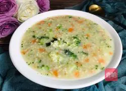 Brocli Oatmeal Millet Porridge Recipe Illustration 8