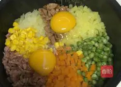 Illustration of how to make assorted braised rice 2