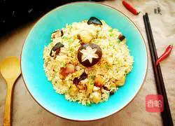 Illustration of how to make braised chicken and mushroom rice 15