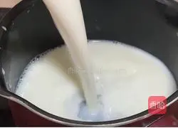 Healthy milk sago Illustration of how to make porridge 3