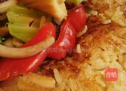 Illustration of how to make squid claypot rice 15