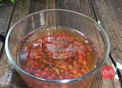 Illustration of how to make red bean ice powder 1