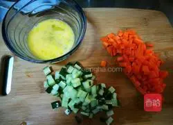 Illustration of how to make baked rice 1