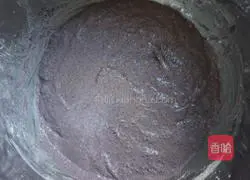 Illustration of how to make glutinous purple sweet potato and black rice cake 5