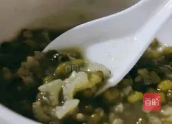 Illustration of how to make mung bean porridge 5