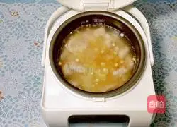 Illustration of how to make scallop and pork ribs porridge 6