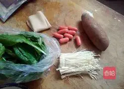 Illustration of how to make rice noodles across the bridge 2