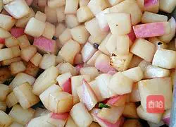 Illustration of how to make braised radish rice 4