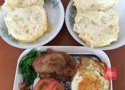 Illustration of how to make sliced meat burger 9