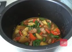 Illustration of how to make braised pork belly rice 8