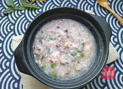 Illustration of how to make shrimp and mushroom casserole porridge 1