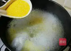 Illustration of how to make corn dregs porridge 3