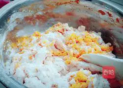 Illustration of how to make pumpkin hair cake 2