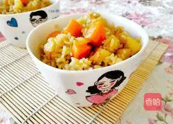 Illustration of how to make braised rice with carrots, potatoes and sausages 8
