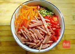 Illustration of how to make saliva cold noodles 7