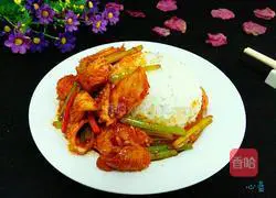 Illustration of how to make Korean squid rice bowl 11