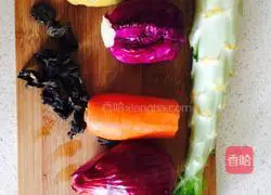 Illustration of how to make cold rice noodles 1