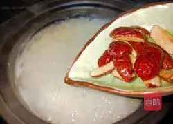 Illustration of how to make millet glutinous rice porridge 6