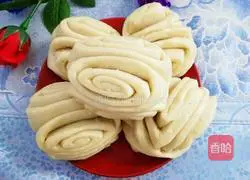 Illustration of how to make thousand-layer flower roll 16