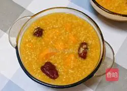 Illustration of how to make rice, millet and sweet potato porridge 9