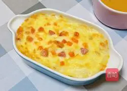 Illustration of how to make sausage and vegetable baked rice 13
