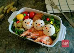 Chicken Rice Ball Bento Box Recipe Illustration 12