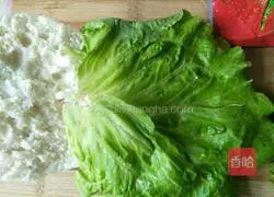 Big burger with steamed buns Illustration of how to do it 5