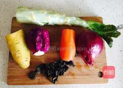 Illustration of how to make fried rice noodles 1