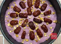 Illustration of how to make purple sweet potato cake 5