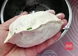 Illustration of how to make goose egg and leek box 9