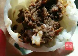 Illustration of how to make bean paste rice balls 4
