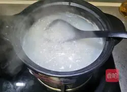 Illustration of how to make rice porridge with kelp and seaweed 6