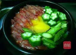 Illustration of how to make sausage clay pot rice 4