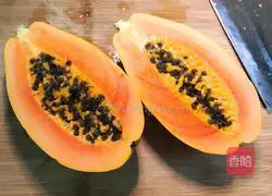 Illustration of how to make papaya, barley and millet porridge 5