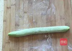 Illustration of how to make green rose rolls 8