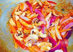 Illustration of how to make squid bibimbap 8