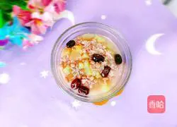 Illustration of how to make apple, red dates and japonica rice porridge 12