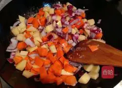 Illustration of how to make curry chicken rice 4