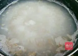 Illustration of how to make shrimp and vegetable porridge 6