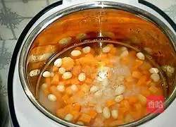 Illustration of how to make sweet potato, glutinous rice and peanut porridge 5