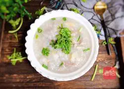 Lotus root lean meat porridge recipe illustration 17