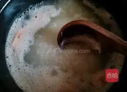 Illustration of how to make shrimp porridge 8