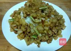 Illustration of how to make diced potato rice bowl 12