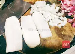 Illustration of how to make white radish and glutinous rice porridge 3