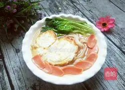 Illustration of soup rice noodles 8