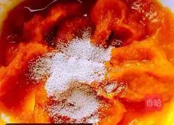 Illustration of how to make pumpkin hair cake 3