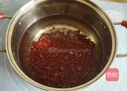 Illustration of how to make red bean porridge 1